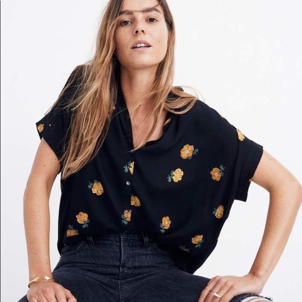 Madewell Drapey Floral Shirt